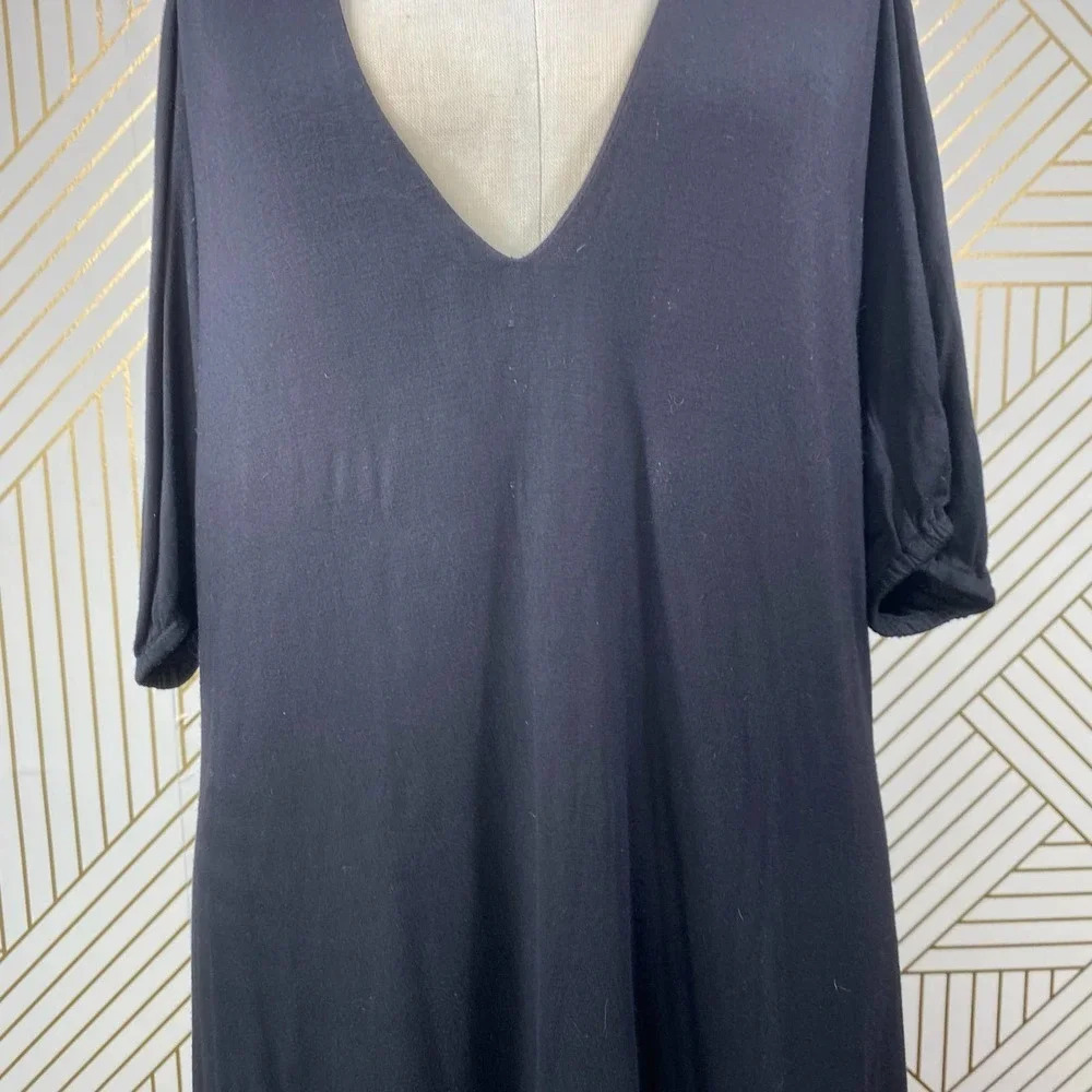 Haute Hippie Cold-Shoulder Jersey Mini Dress Black‎ - Picture 4 of 12